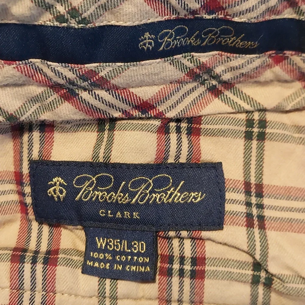 Brooks Brothers Clark Fit Mens 35x30‎ (35x29 actual) Corduroy Pants Forest Green